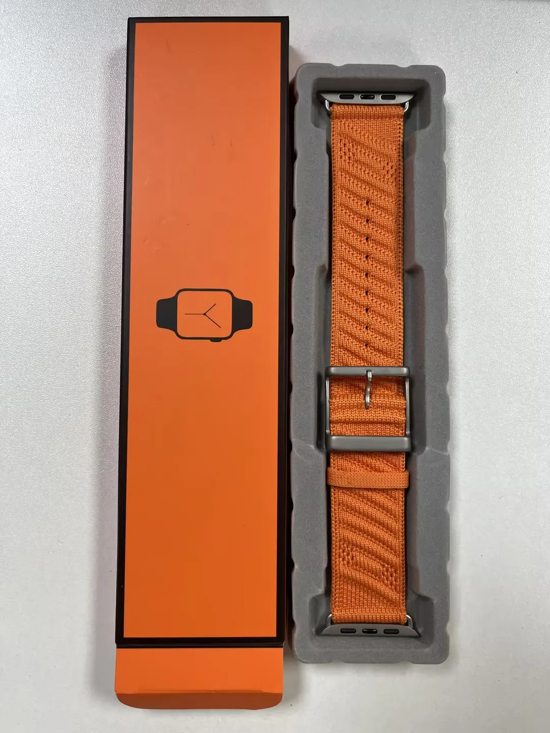 Elegant En Mer Bleu Nuit Nylon Watch Strap with Logo – 46MM/42MM/44MM/45MM/49MM