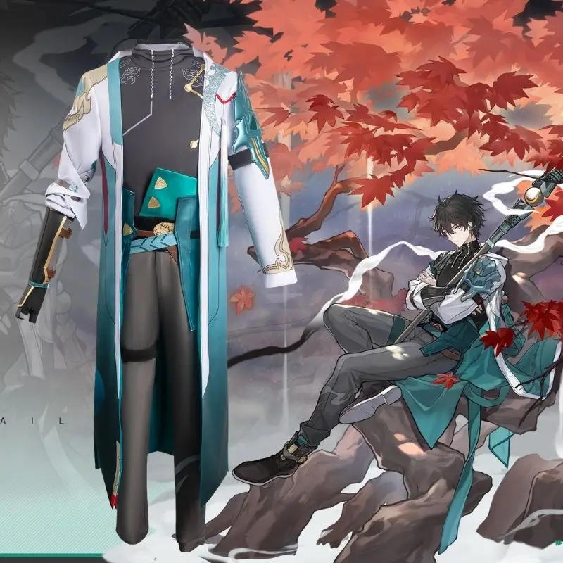 

Костюм для косплея Game Honkai: Star Rail Dan Heng, униформа для мужчин, пальто, брюки, наряды, костюм на Хэллоуин, карнавал, искусственный костюм для мужчин, маскировка