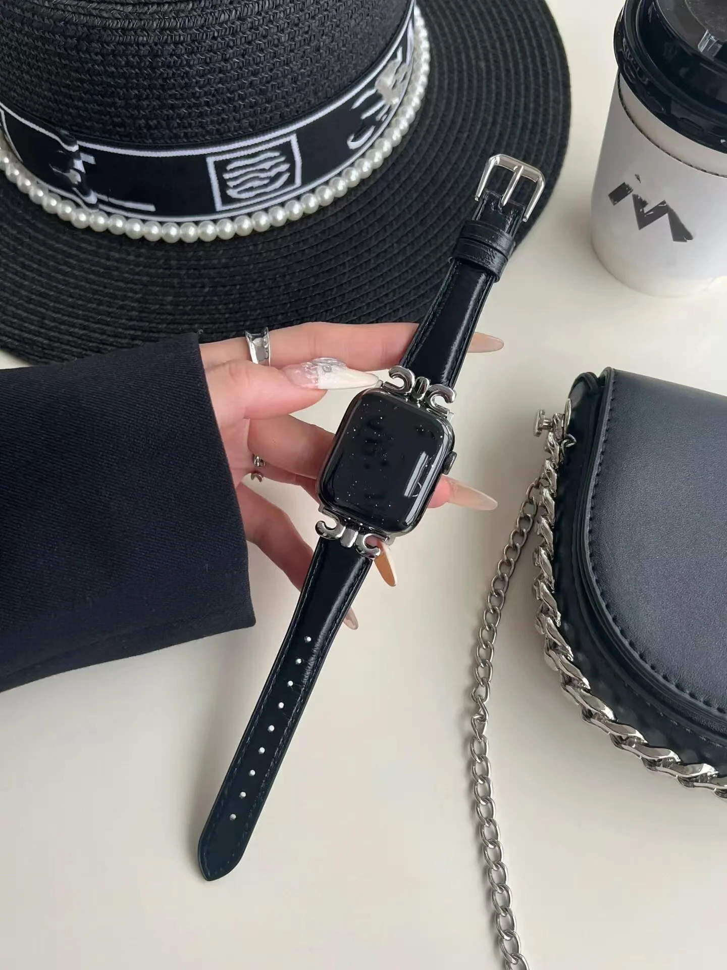 Elegant Leather Loop Luxury Watch Strap