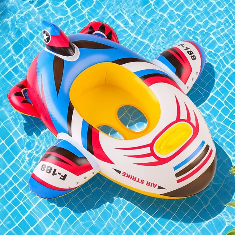 Aircraft Shape Baby Swim Ring Circle Seat Inflatable Toy Baby Swimming Float Seat Tube Design Floating
