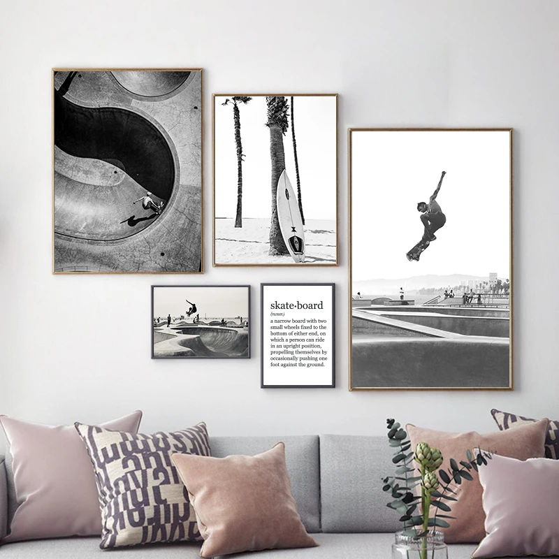 Photo Poster Prints Black White Picture Wall Art Canvas Set AliExpress