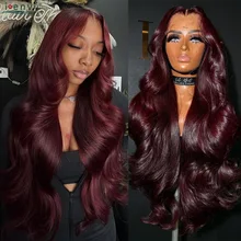 Wine Red Burgundy 13X6 13X4 Lace Front Body Wave Human Hair Wigs Long 34 Inch 99J Colored Lace Frontal Wig Pre Plucked For Women - Trending Highest Rated Aliexpress Dropshipping Products Product August 2026