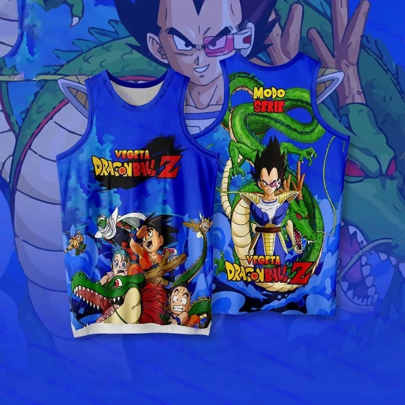 2026 Sommer Dragon Ball Retro Fitness-Weste Herren Übergroße 3D-Bedruckte Weste Familien-Unisex Kinder-Sportshirt – Detail 6