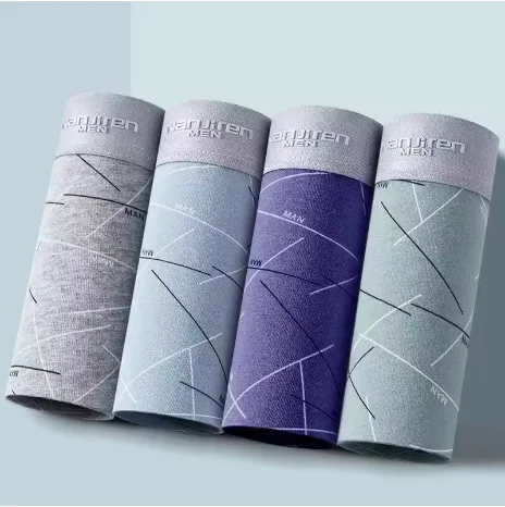 Biancheria intima calda da uomo in cotone Boxer Homme Mutande di marca Mutandine maschili Pantaloncini traspiranti U Custodia convessa Plus Size L-5XL