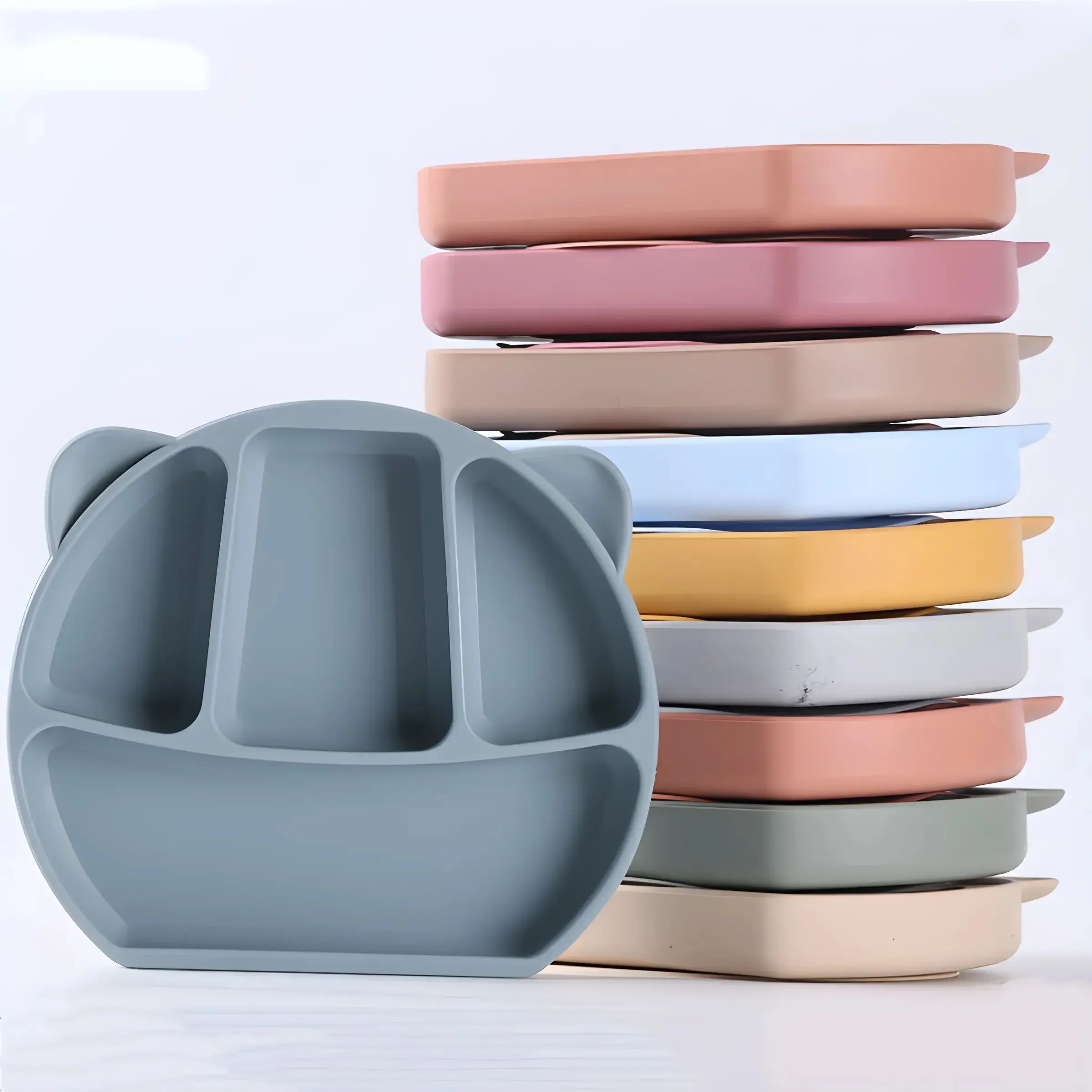 Silicone BowlBaby BowlAll-in-one Suction CupChildren's EatingTraining BowlMother and Baby Products 2