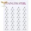 12 Pairs Lot Hollow Triangle Geometric Earring Wholesale Stainless Steel Jewelry For Women Ear Piercing Studs Accessories Gifts 1