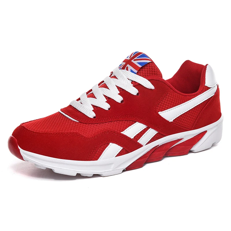 Ultralight Running Shoes for Men Cushioning Breathable Men Sneakers Sport Gym Trainers Red Big Size 39-46 Drop-shipping 7