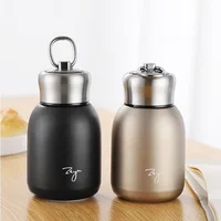 300ML Mini Coffee Vacuum Flasks Lovely Stainless Steel Thermos Portable Travel Water Bottle With Lid Cups sublimation tumbler 5