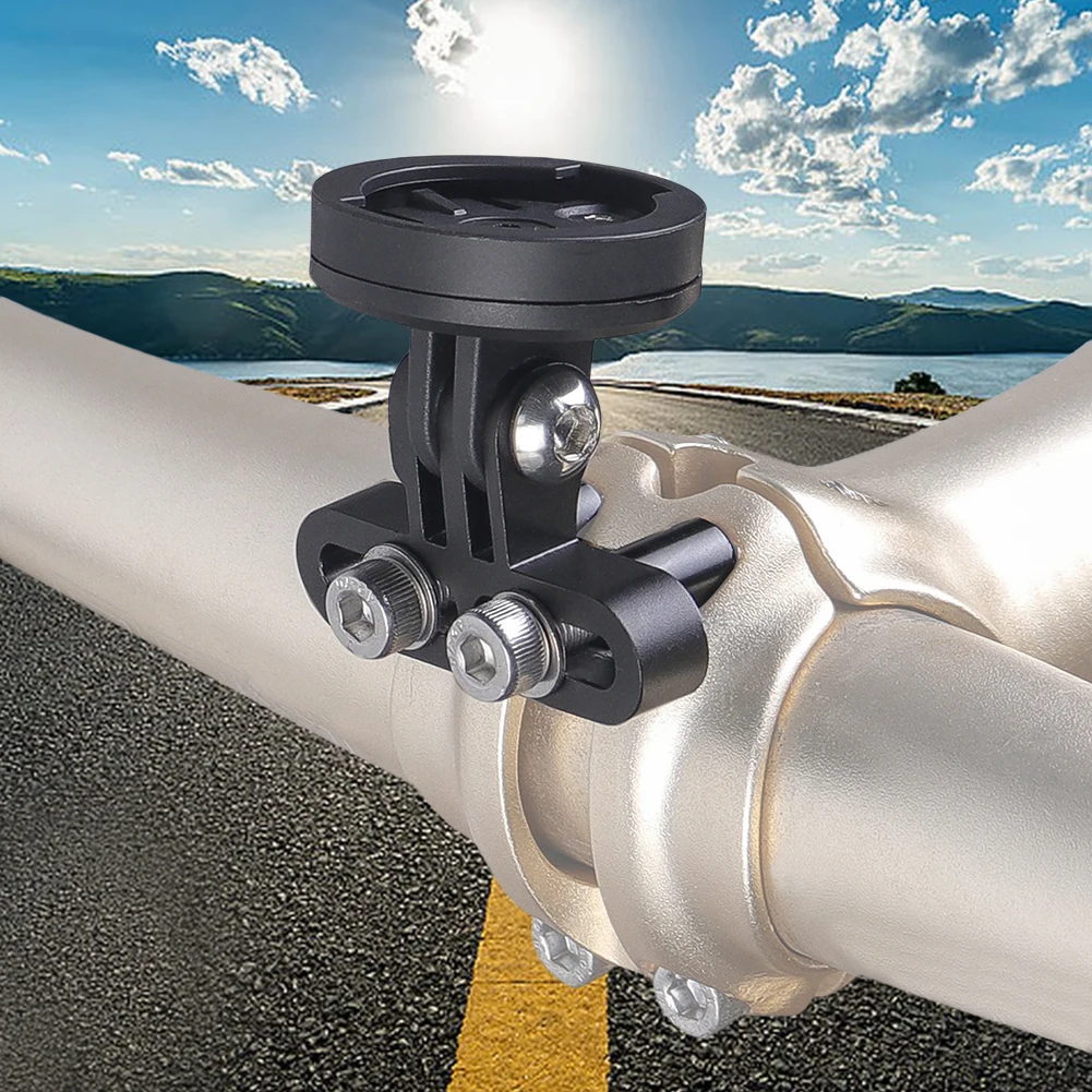 Bike Computer Mount Adjustable Angle Bike Stopwatch Mount Holder Lightweight Bicycle Handlebar Code Rack for Garmin Bryton Wahoo