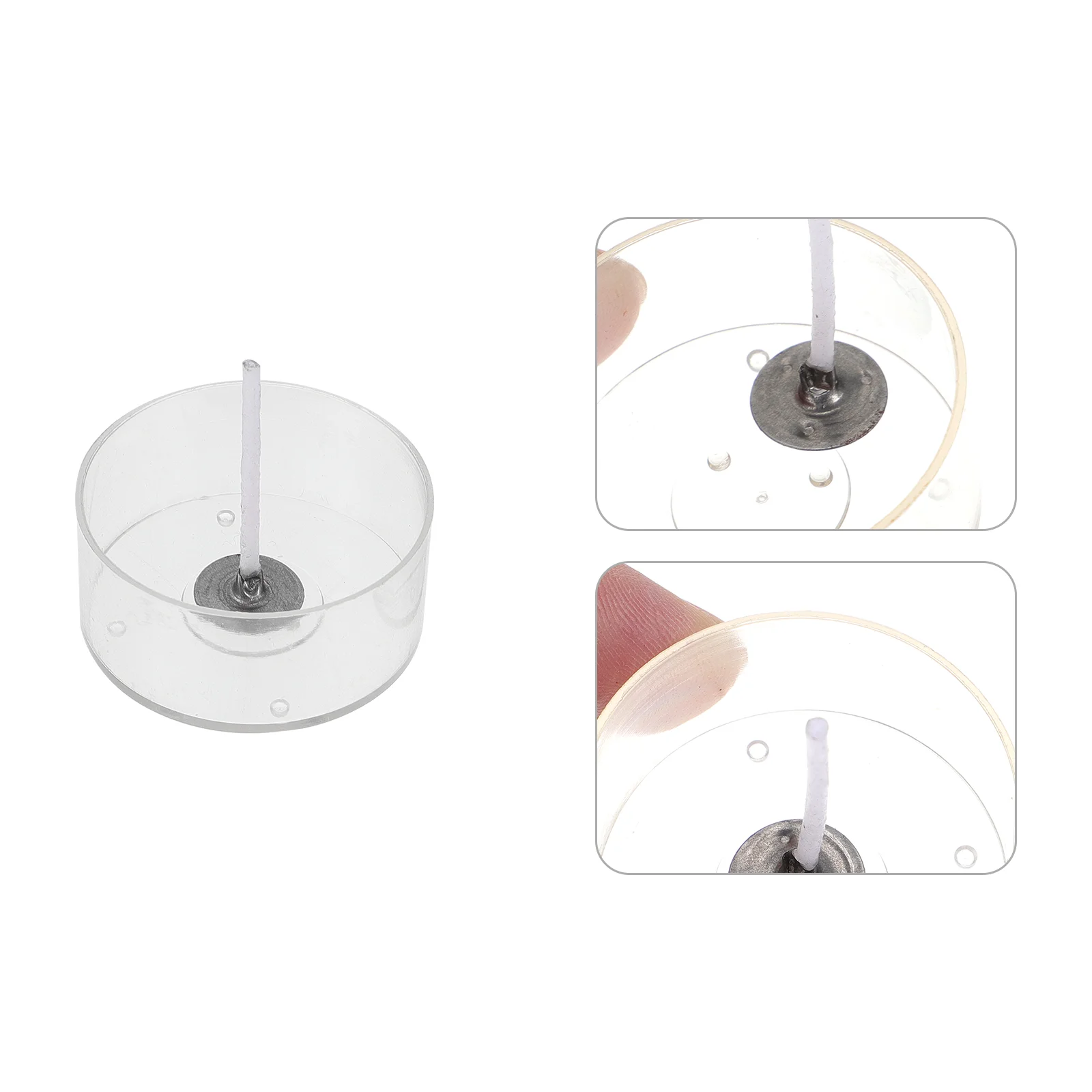 

Candle Cotton Wicks with Plastic Round Tealight Cups Candle Making Kit Candle Making Kit box DIY candle mould