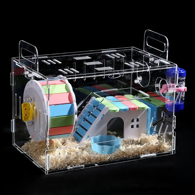 two floor hamster cage