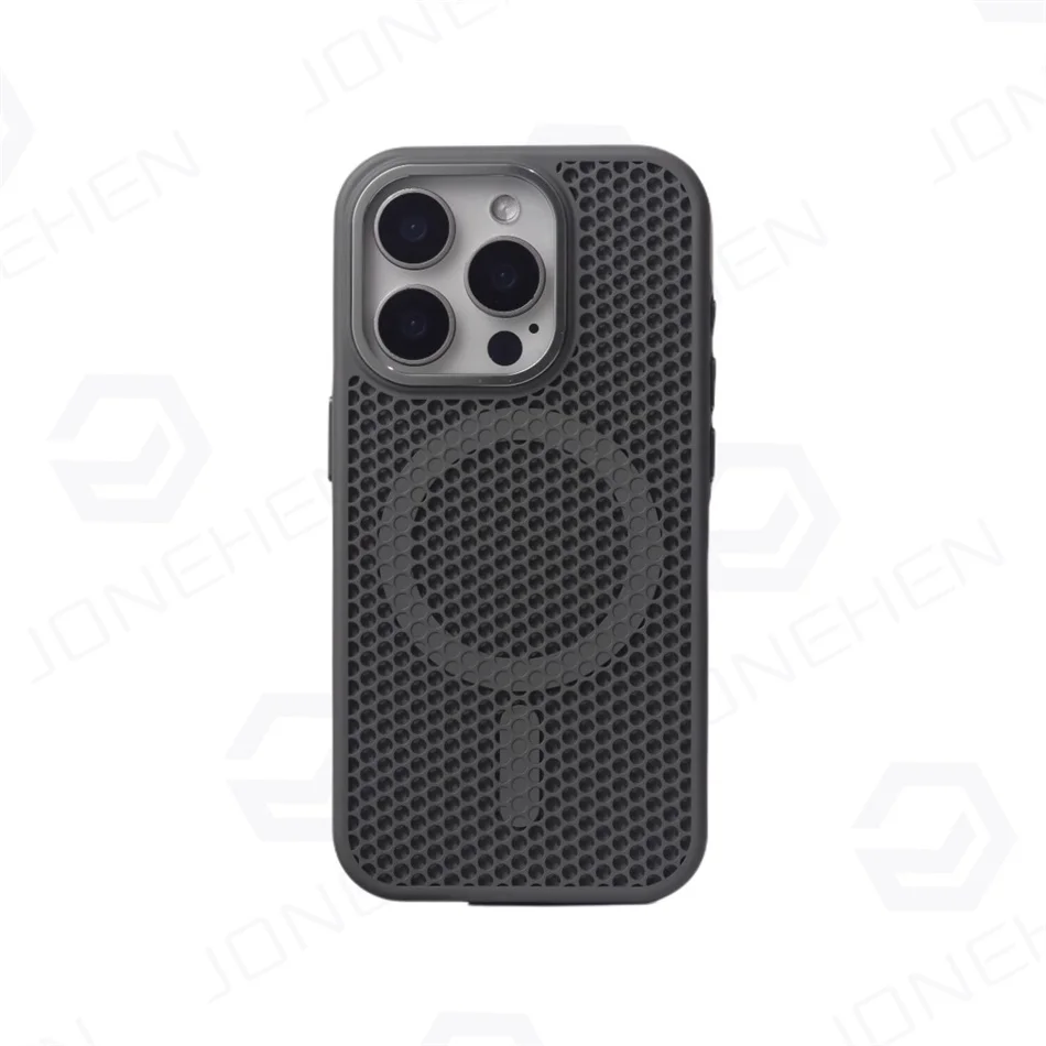 Breathable Armor Cover with Heat Dissipation Mesh for Magnetic Wireless Charging Case