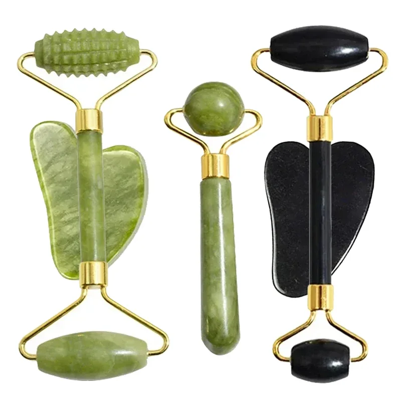 Natural Jade Roller Face Gua Sha Natural Stone Body Neck Massager Acupoint Eye Care Spa Massage Tools Massage Visage Lifting - Image 5