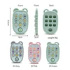 Baby BPA Free Silicone Teether Toys Bear Mobile Phone Remote Control Shape Teether Kids Sensory Soothing Toys for Babies Gifts 6