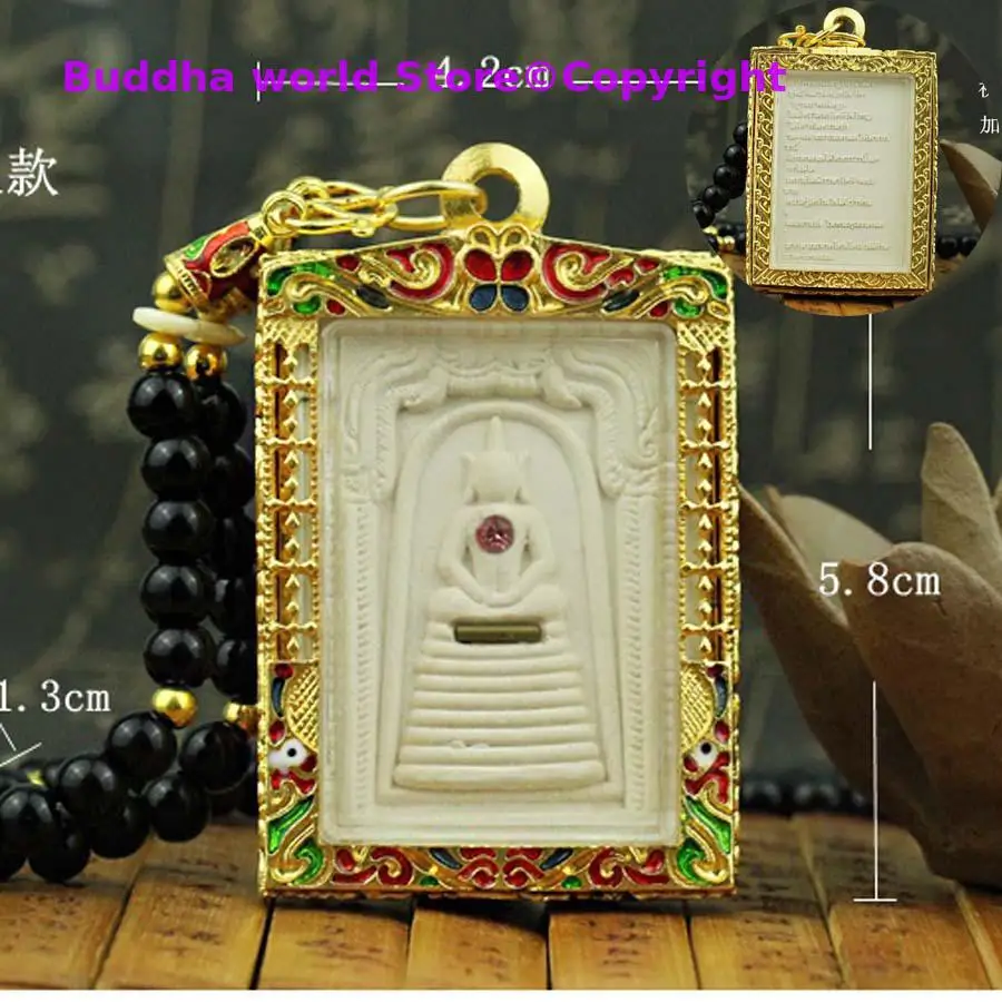 

Southeast Asia Thailand Temple Efficacious talisman safe HEALTH GOOD LUCK CHONG DI Buddha God Buddha card Pendant Amulet