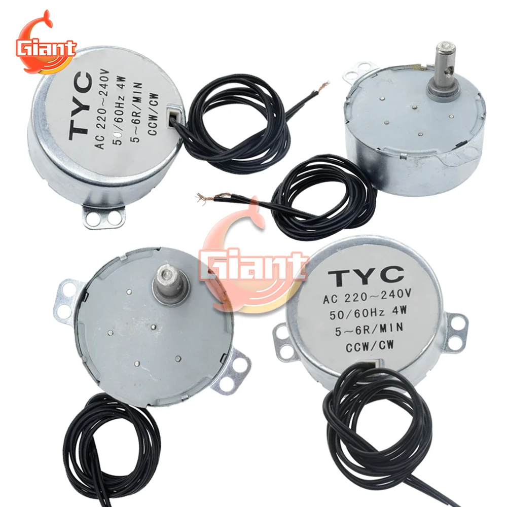 TYC-50 AC220-240V Synchronous Motor 50/60Hz Non Directional Synchronous Motor 5-6RPM CCW/CW Microwave Turntable ac motor,microwave turntable motor