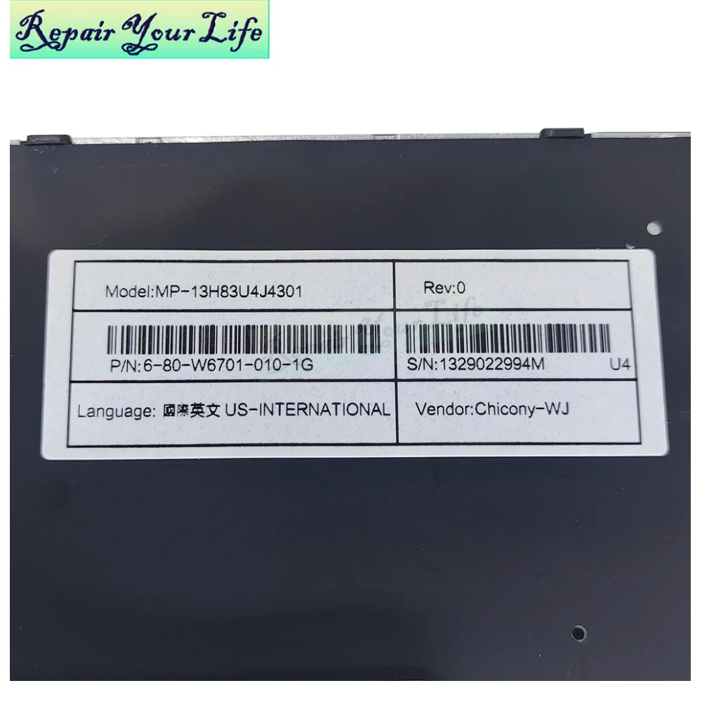Rgb Backlight Keyboard para Medion Erazer X7847 Schenker Xmg P507 P707 Md60269 Md60290 Md60425 Md60340 Md60342 Md60269 Novo us - Imagem 4
