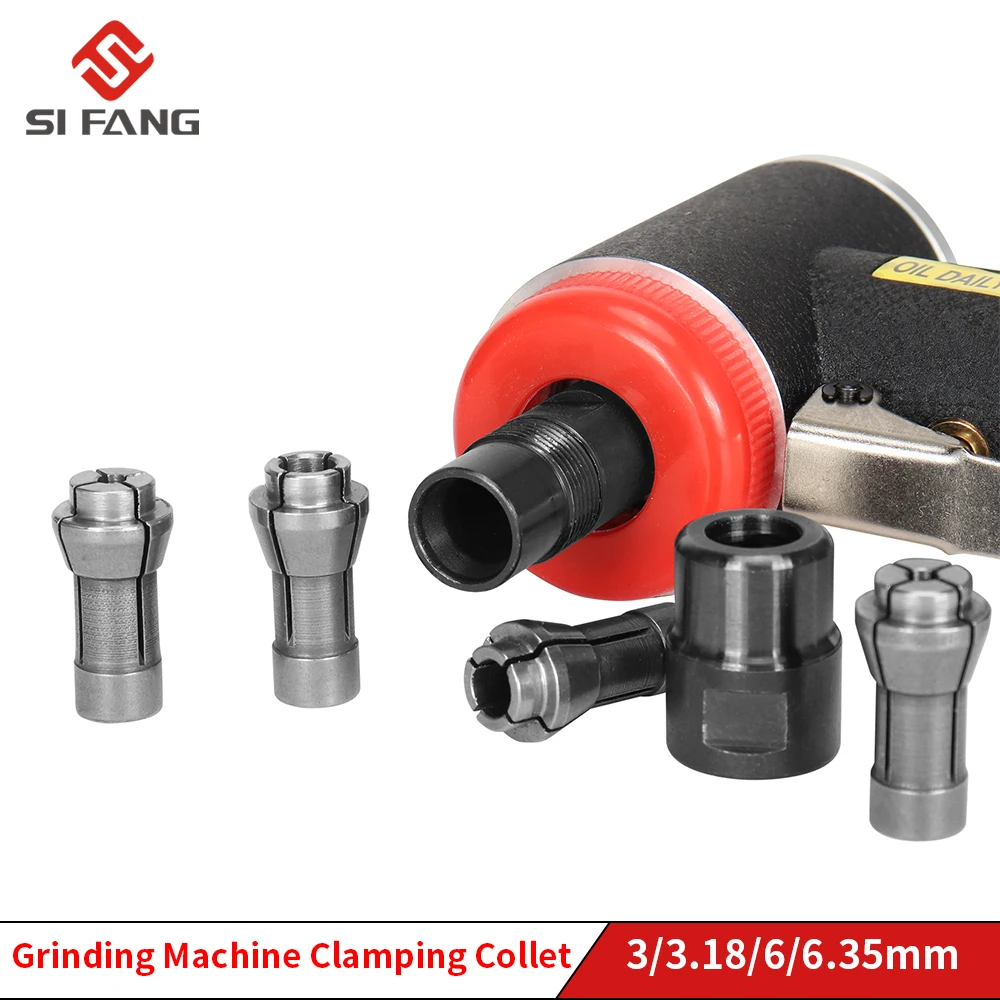 1PC Grinding Machine Clamping Collet Die Grinder Collet Engraving Chuck 3mm/3.18mm/6mm/6.35mm Replacement Parts 1 4 25000rpm straight shank collet pneumatic grinding machine air die grinder with small hex wrench for various molds grinding