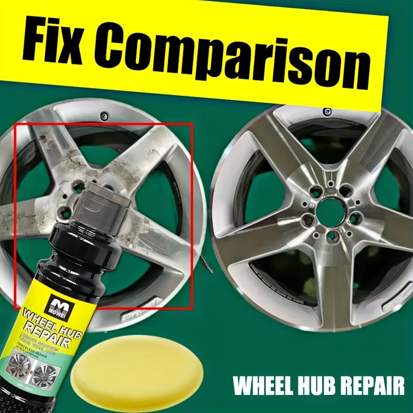 Wheel Hub Repair Kit with Polishing Cream Scratch and Scuff Removal Fade Restoration Car Maintenance Enhancement wheel repair kit