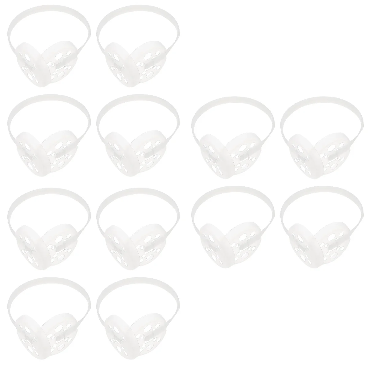 

4/12 Pcs DIY Warm Earmuff Plastic Rack Earmuff Making Frame Earmuff Replacement Parts Winter Plastic Ear Muff Inner Rack