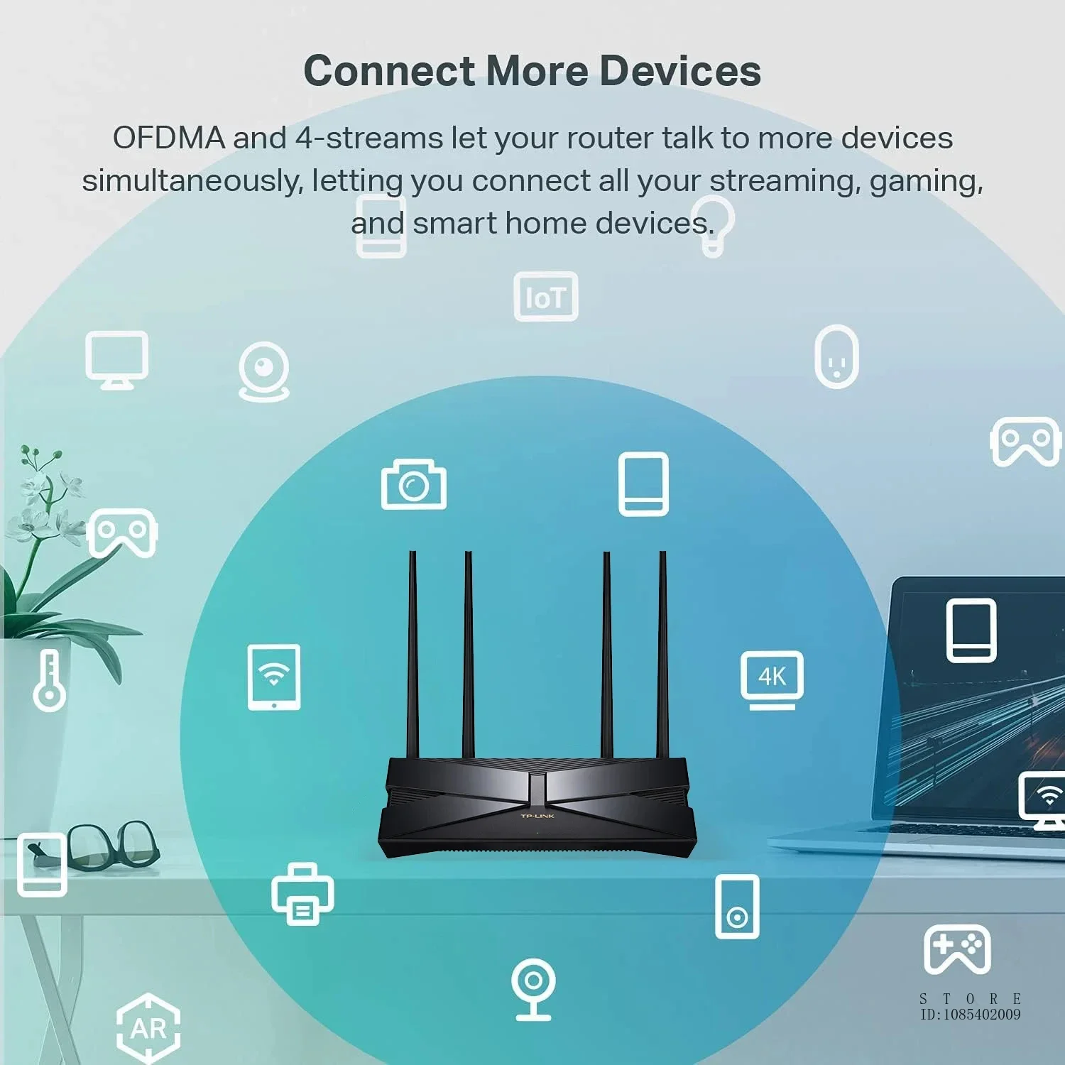 TP-LINK AX3000 WiFi6 라우터, 기가비트 듀얼 밴드 메시, TL-XDR3040 메시 버전, 3 10/100/1000Mbps 적응형 WAN/LAN 포트, 2.5