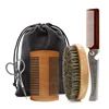 Men's Shaving Brush Set Boar Bristle Portable Barber Natural Beard Brush for Facial Cleaning Styling Tool Wholesale 1