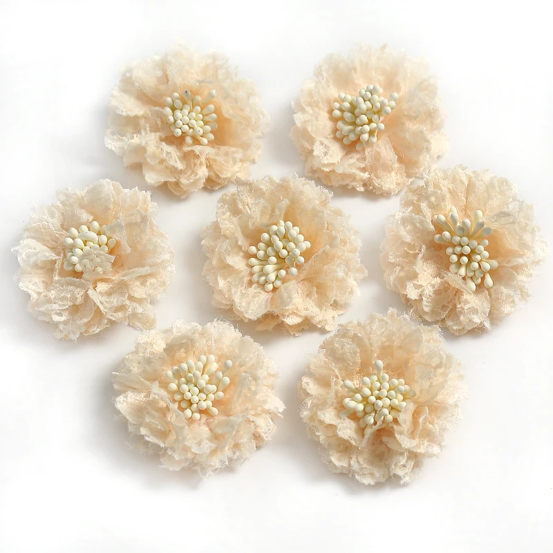 GUOSIYAO Teste Di Fiori Artificiali Fiori Finti Per Decorazioni Fiori Di Stoffa Fiori Artificiali Decorativi Decorativi Per La Casa Di Nozze Ghirlanda Scrapbooking Artigianato 20Pcs (Verde