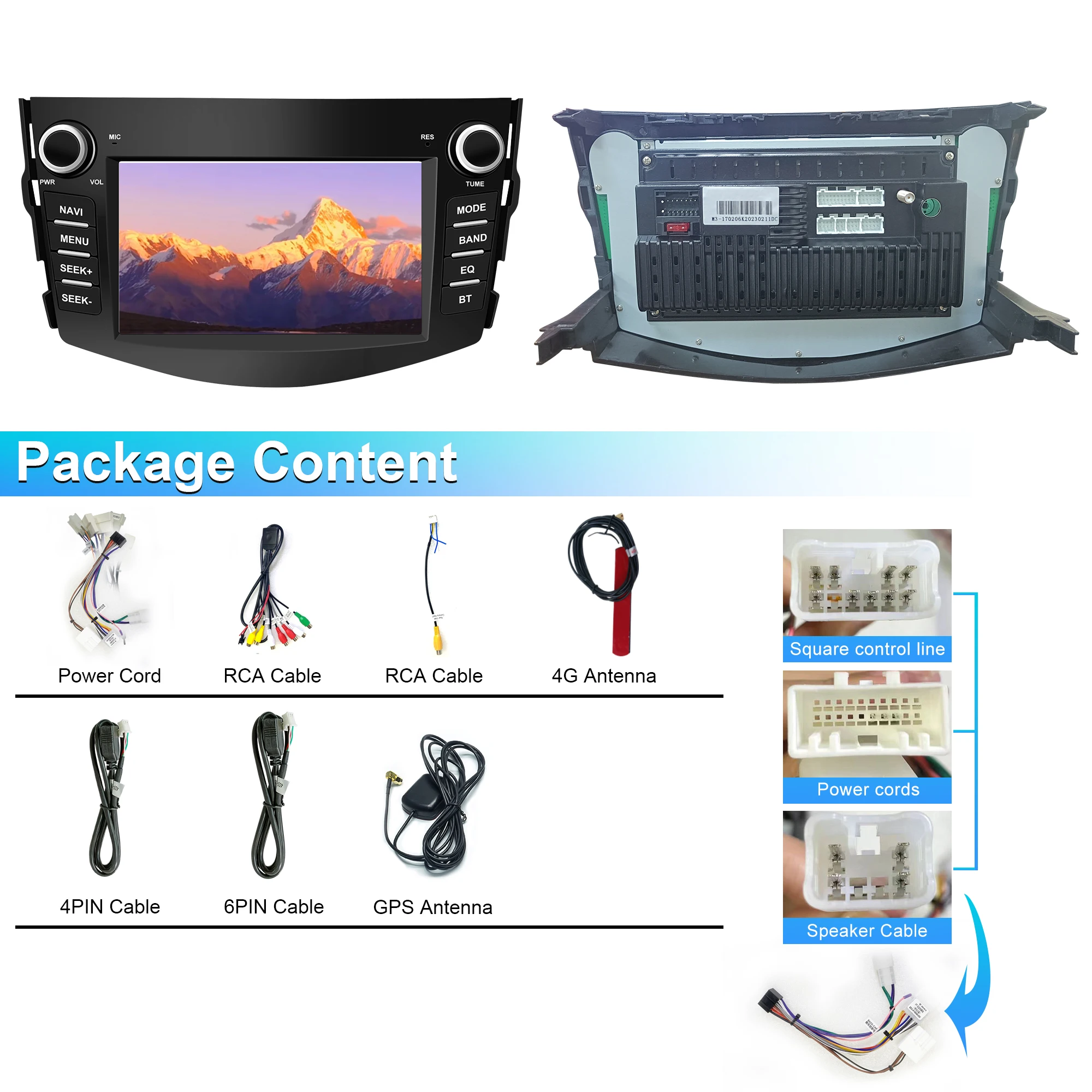 For Toyota RAV4 2006-2012 Android Car Radio DVD Player Touch Screen Car GPS Navi