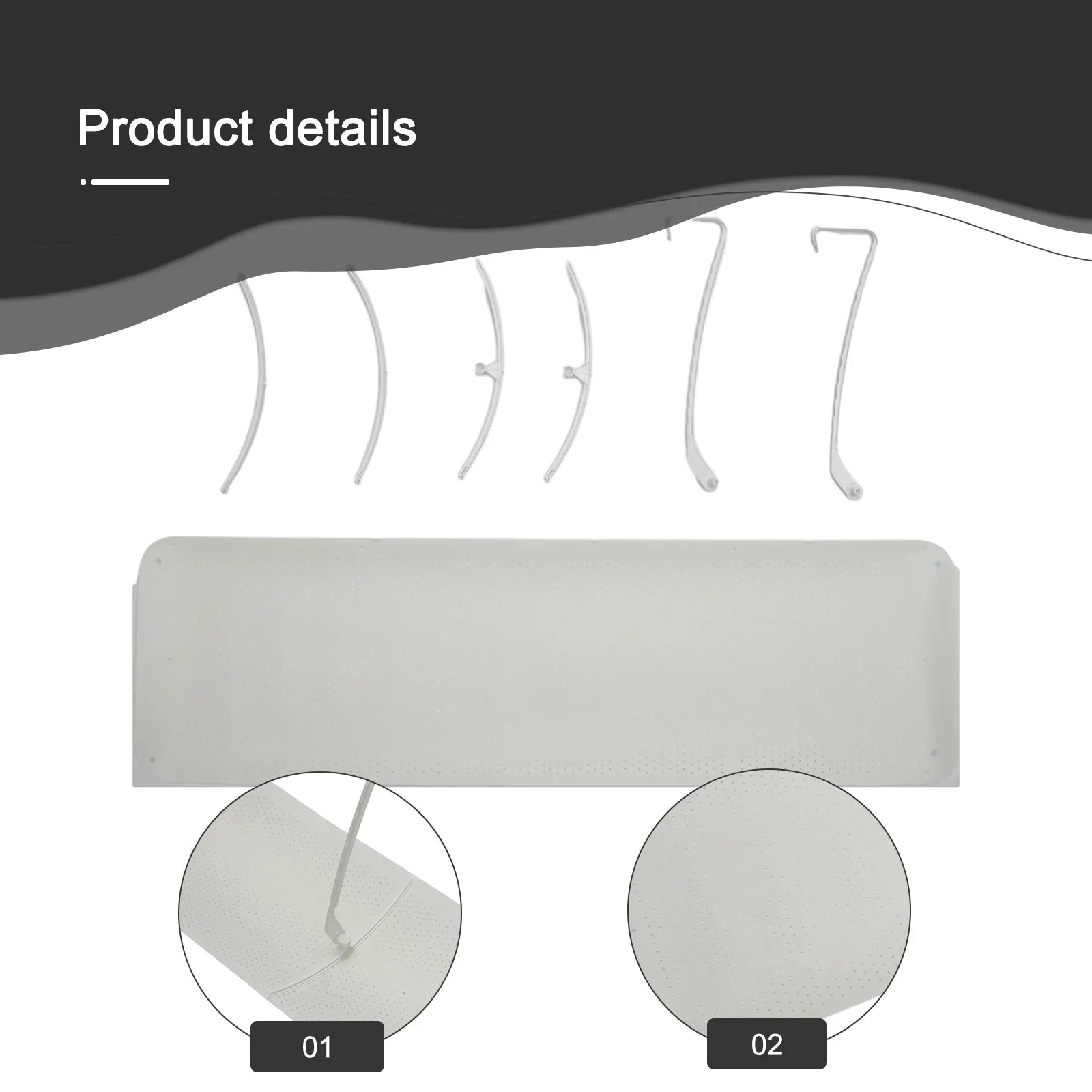 

Air Conditioner Wind Deflector PP+ABS Wall-mounted 1 Pc 90*27cm For Universal On-hook Freely Adjust High Quality