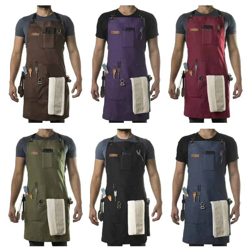 

Stenffy Professional Work Apron, Durable Canvas, Adjustable Back Straps