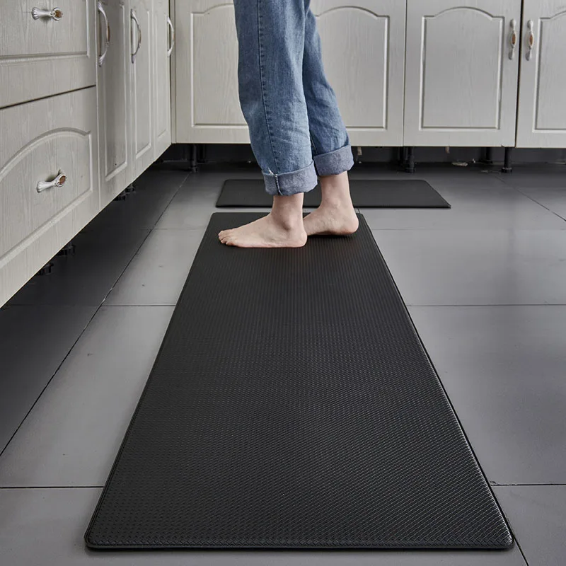 Washable Pvc Carpet Kitchen Floor  Kitchen Waterproof Non Slip Mat - 1pcs  Kitchen - Aliexpress