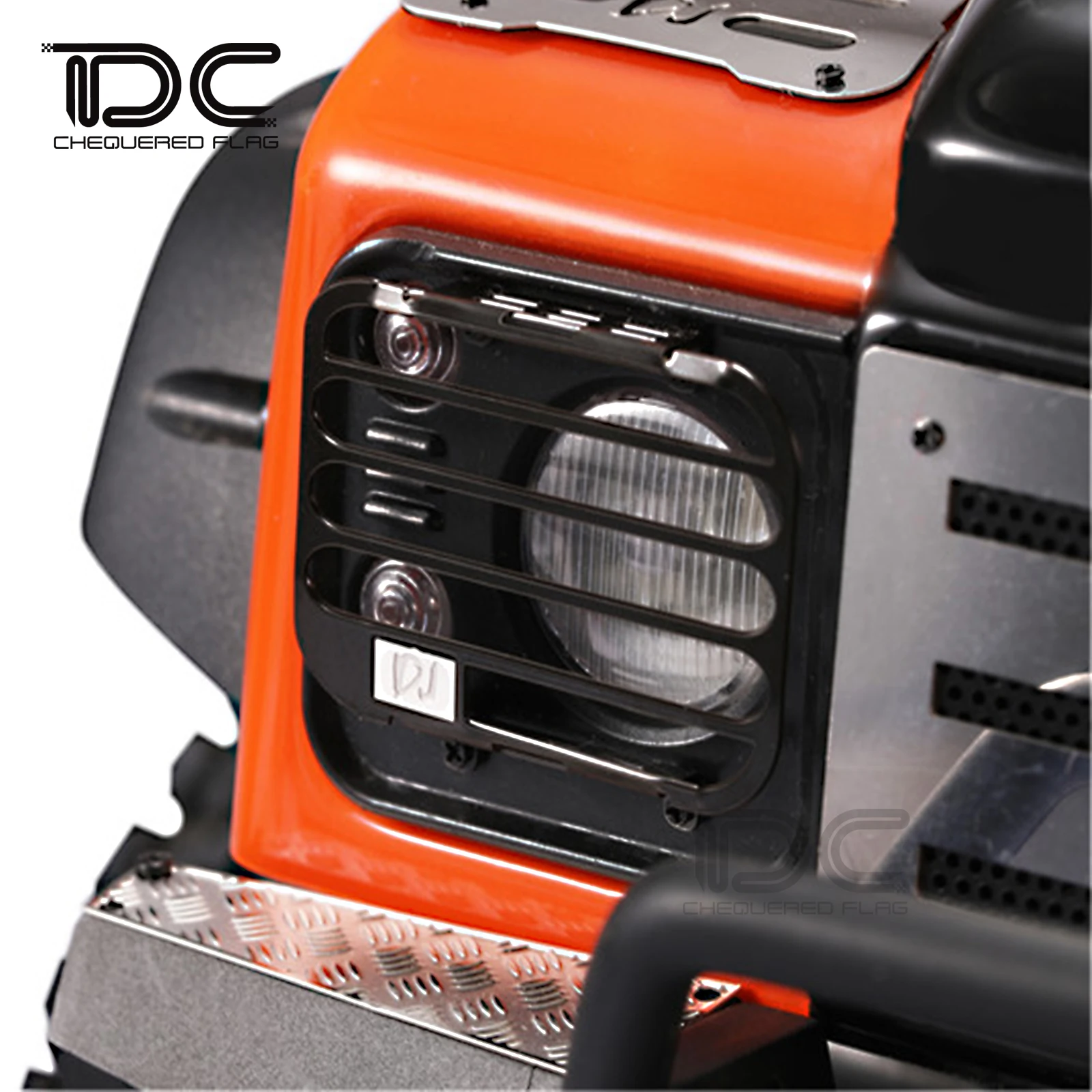 메탈 라이트 커버 키트 1/10, 디펜더 D90 D110 용, 전면 및 후면 보호 램프, 그릴 스케일 RC 크롤러 자동차 업그레이드
