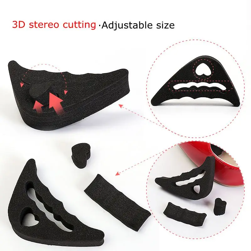 Women High Heel Toe Plug Insert Shoe Front Filler Cushion Pain Relief Protector Accessories Forefoot Pad Half Feet Insoles 1pair forefoot pads,toe pads