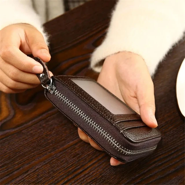 RFID Credit Card Holder Unisex Wallet Bank PU Leather Waterproof Small Wallets with Money Clip Designer Cardholder 3