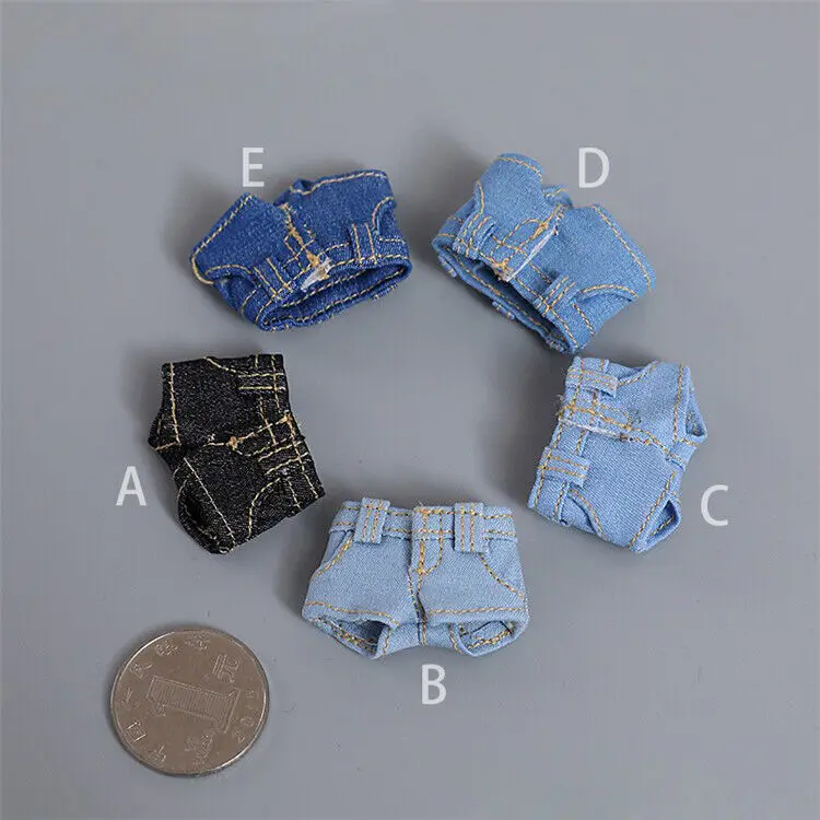 

1/12 Female Sodier Clohtes Denim Shorts for 6'' shf Tbl Figure