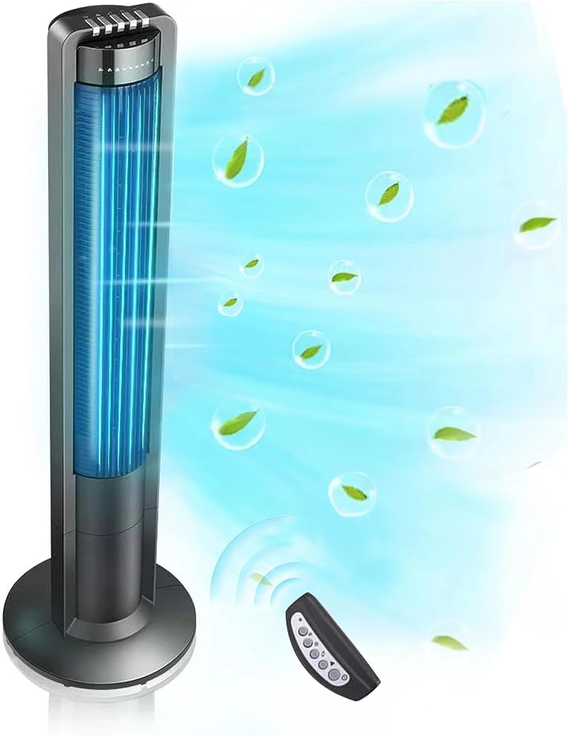 

115° Oscillating Modern Fan for Bedroom, 43'' Standing Fan with Remote, 7.5H Timer, 28dB Ultra Quiet Cooling Floor Fan Xiaomi