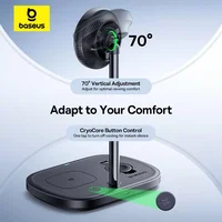 Baseus 22.5W 3-in-1 Wireless Charger Stand Qi2 15W Magnetic Fast Charging TEC Cooling For iPhone 16 15 14 AirPods Apple Watch - Image 6