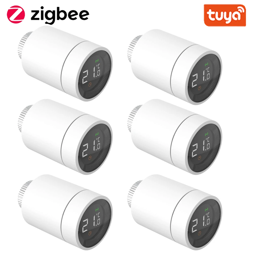 Tuya Smart Home Zigbee Trv Thermostat Radiator Valve Actuator