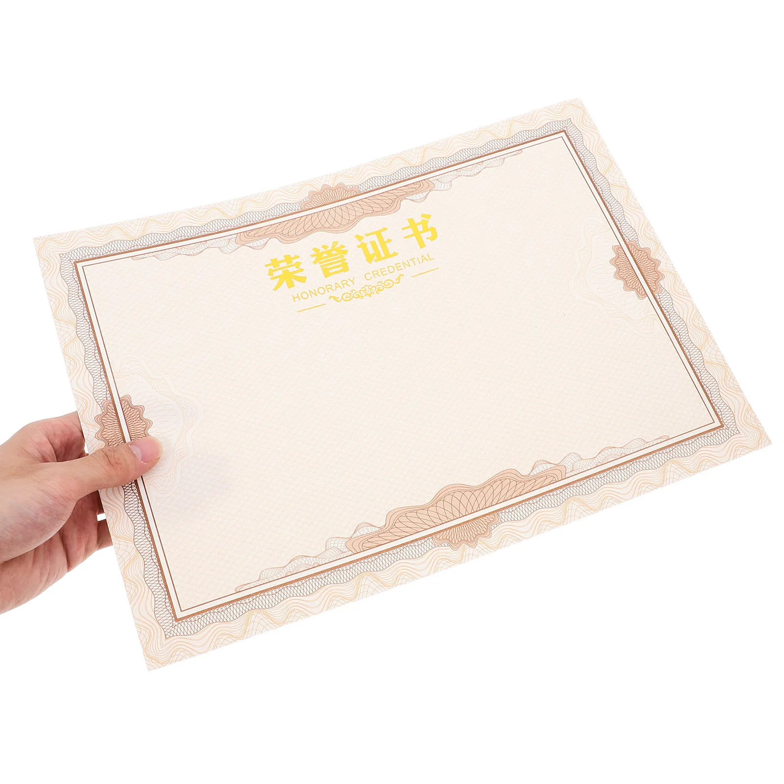 50Pcs 빈 인증서 용지 졸업 인정 교사 학생 감사용 프리미엄 두꺼운 상장 내부 용지