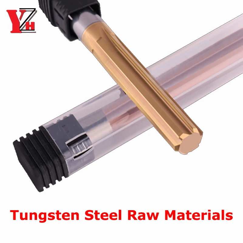 100mm 150mm Machine Reamer HRC60 Coated Straight Groove Tolerance H7 Harened Steel Metal Cutter CNC Turning Hole hss reamer