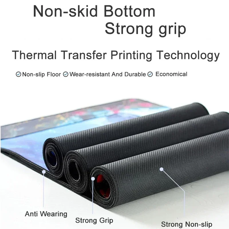 Middle Earth 마우스 패드 L-Rords 컴퓨터 책상 매트, 게이머 키보드 매트, 스티치 가장자리 마우스 패드, 캐비닛 PC 테이블 마우스 매트