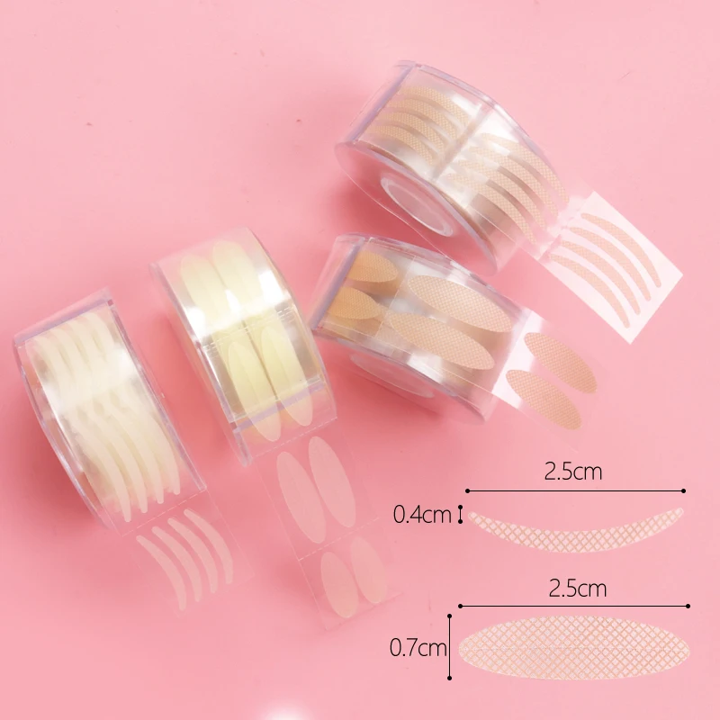 600Pcs Double Fold Eyelid Tape Eyelid Lace Paste Makeup Tool