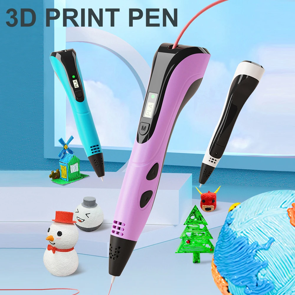 DIY 3D Pen 3D Printing Pens with PLA Filament For Children Kids Creative Portable Child's Birthday Gift Christmas 3d printing pen