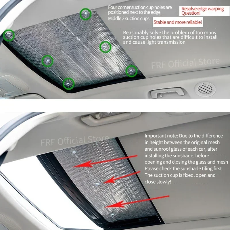 Auto Sunroof Sunshade for Changan UNI-K UNIK UNI K Accessorie Roof Sunscreen Heat Insulation Windscreen