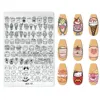 Cartoon Animal Nail Stamping Plate Cute Christmas Halloween Character Snowman Leaf Nail Printing Stencil Templates Manicure Tool 2