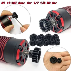 Durable Black Steel Metal Pinion Motor Gear Set - Multi - Tooth Options (M1 15T)