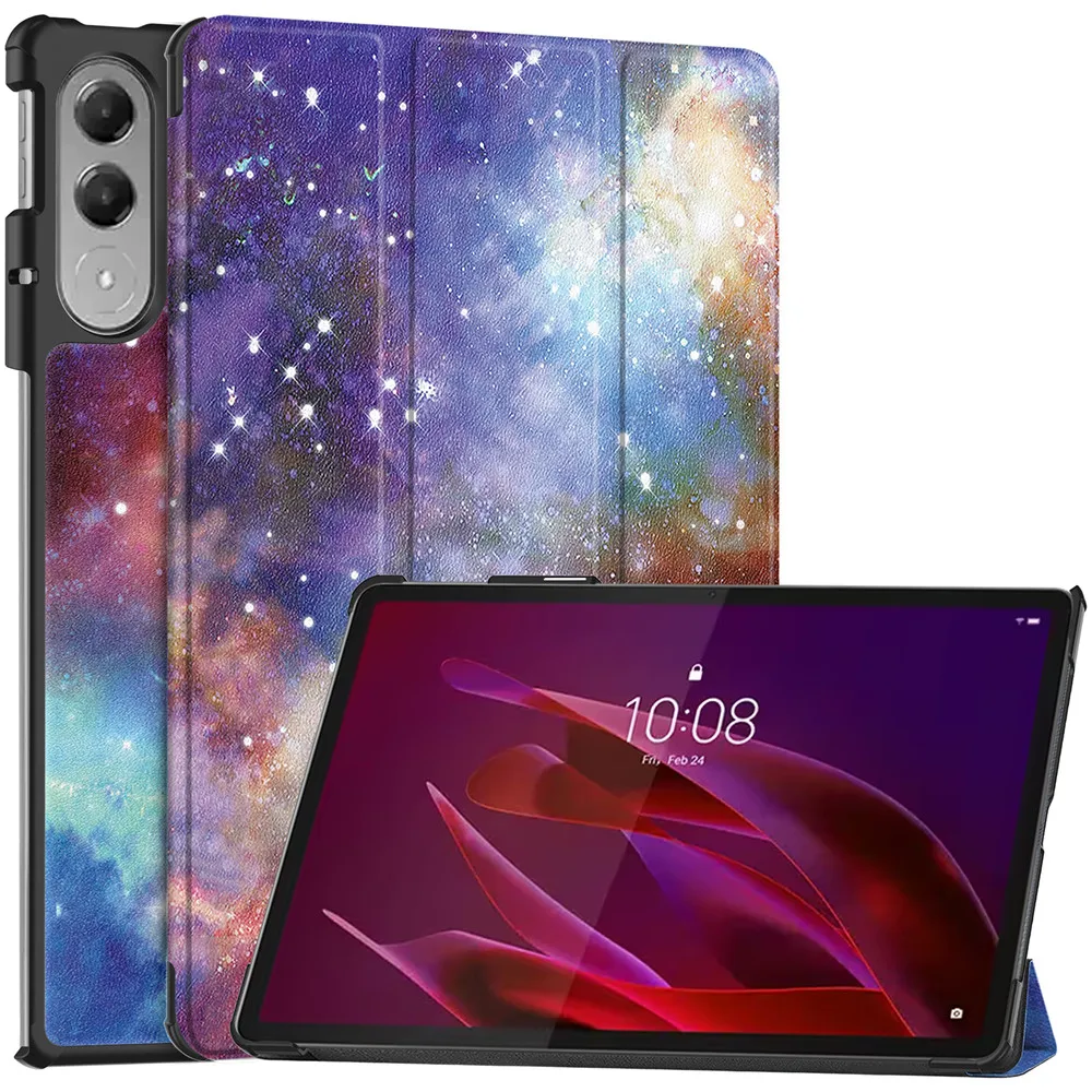 Premium PU Leather Triple Fold Magnetic Tablet Cover, 11.1 Inch