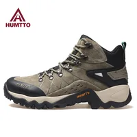 HUMTTO Hiking Shoes Men Outdoor Sport Sneakers Waterproof Leather Hunting boots Women Trekking Ankle Tactical Shoes Snow boots