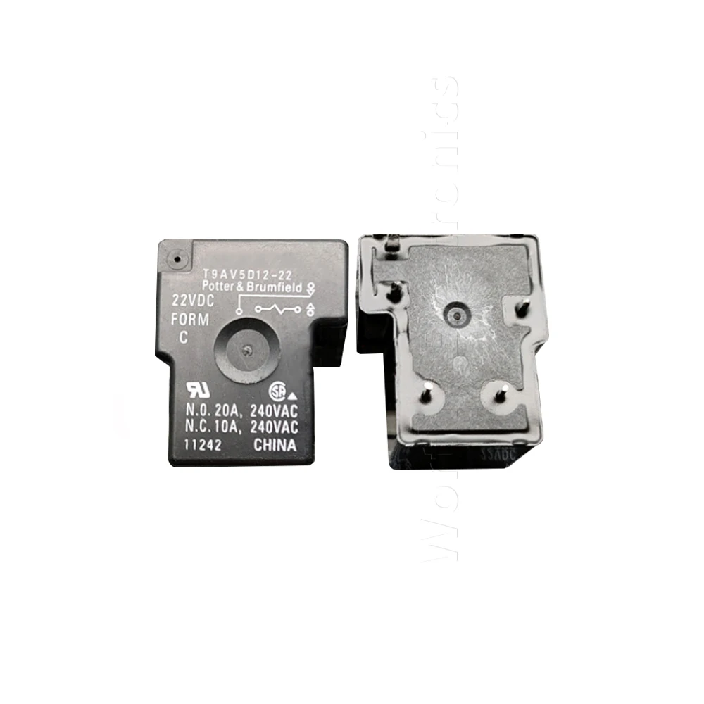 무료 배송 T9AV5D12-22 22VDC 5PIN 20A 릴레이, 로트당 10 개