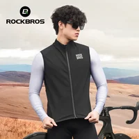 ROCKBROS Cycling Vest Windproof Winter Autumn Fleece Warm Bike Vest for Outdoor Sports MTB Road Thermal Bicycle Tops Waistcoat﻿ 2